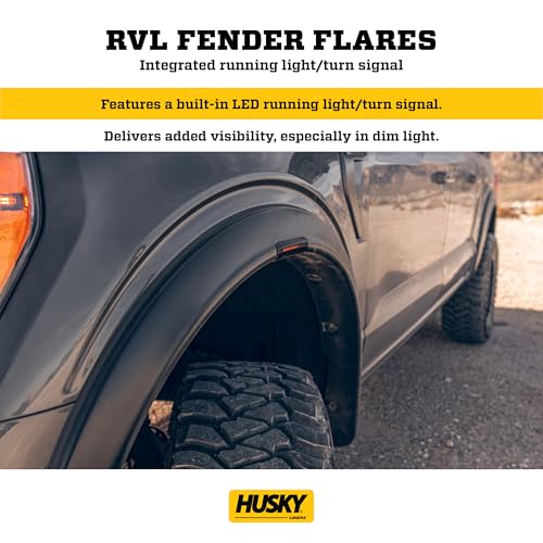 Image of Husky Liners Fender Flares RVL Style | Fits 2019-2026 Dodge Ram 2500, 2019-2026 Dodge Ram 3500 | Front & Rear, 4-pc Black - 2805940