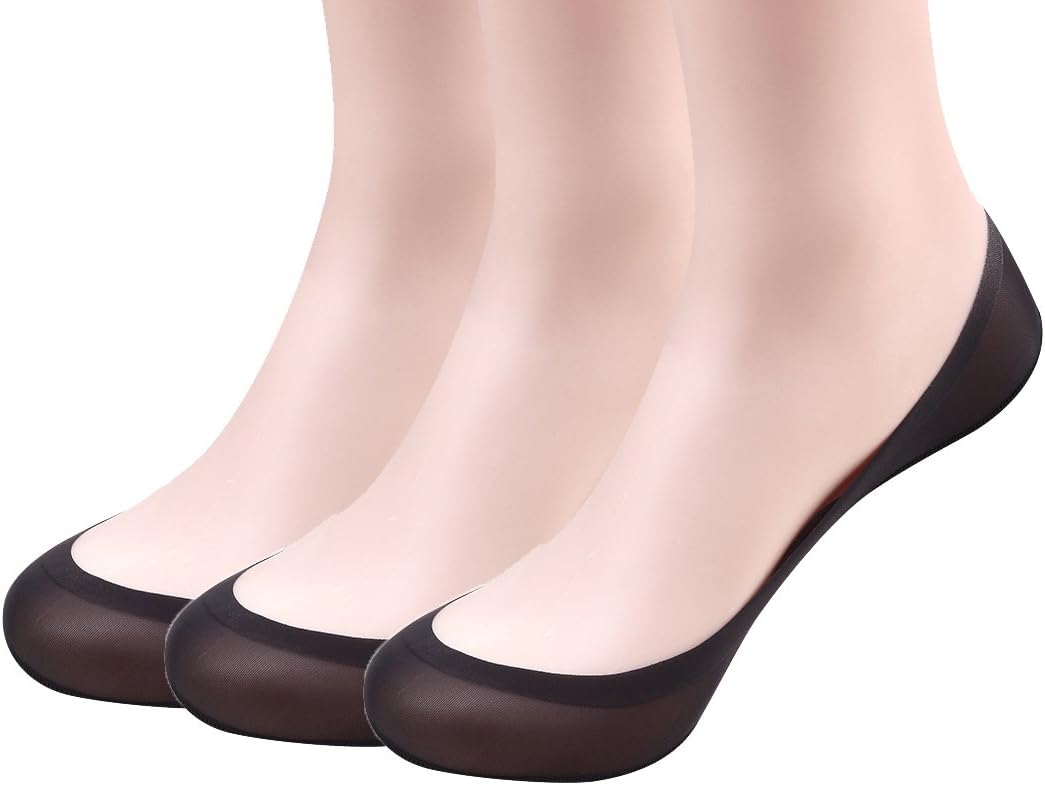 No Show Liner Socks Low Cut Non Slip Invisible Socks for Flats Boat Women 3 Pack