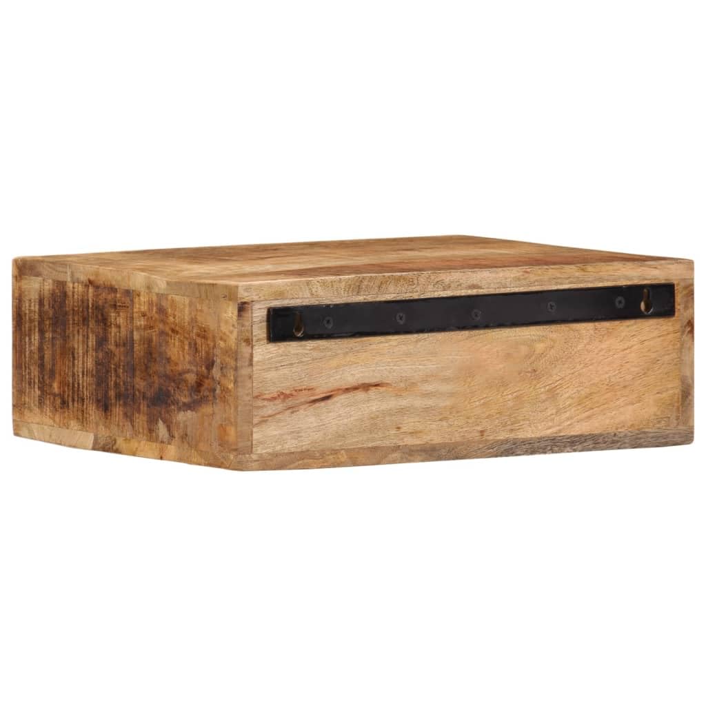 Hothingwell Ścienny stolik nocny 40x30x13,5 cm lite drewno mango