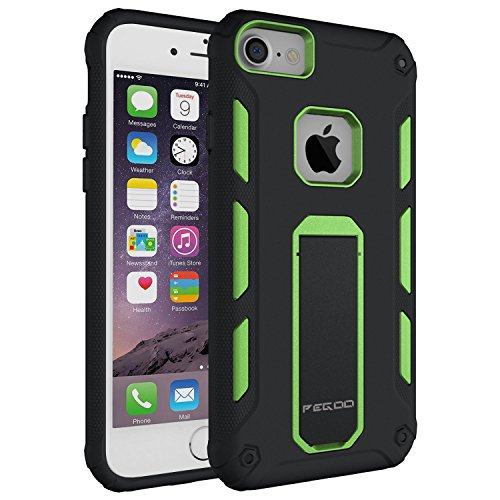 Case for iPhone 6s, [iPhone 7 iPhone 6 iPhone 8 Universal Shell] Impact Resistant Heavy Duty Shockproof Rugged Impact Armor Hybrid Kickstand Protective Cover Case for iPhone 8/6 / 7 (4.7) (Green)