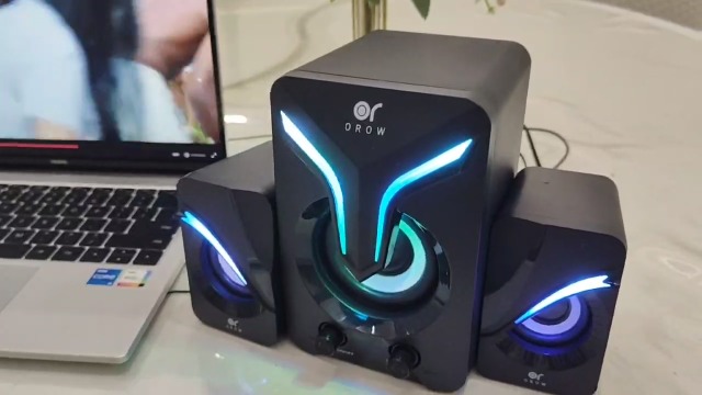 Amazon.co.jp: OROW PCスピーカー 2.1ch サブウーファー スピーカー