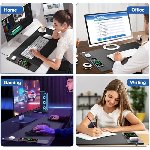 Mouse Pad with Magnetic Wireless Charger