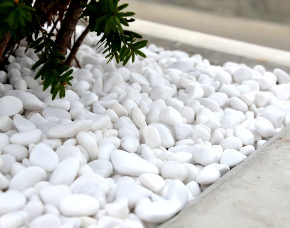 Decorative Garden Stones Pebbles EXTRA WHITE 10-30mm 20Kg Bag Thassos, Greece