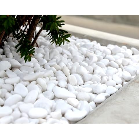 GT Prospect Decorative Garden Stones Pebbles EXTRA WHITE 10-30mm 20Kg Bag Thassos, Greece Cover