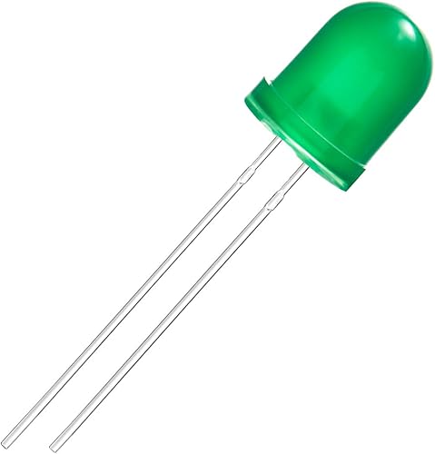 Miniatura 4 de Chanzon 50 unids 0.315 in diodo LED difundido verde luces (lente de color esmerilado redondo DC 3V 20mA) Iluminación bombillas lámparas electrónica