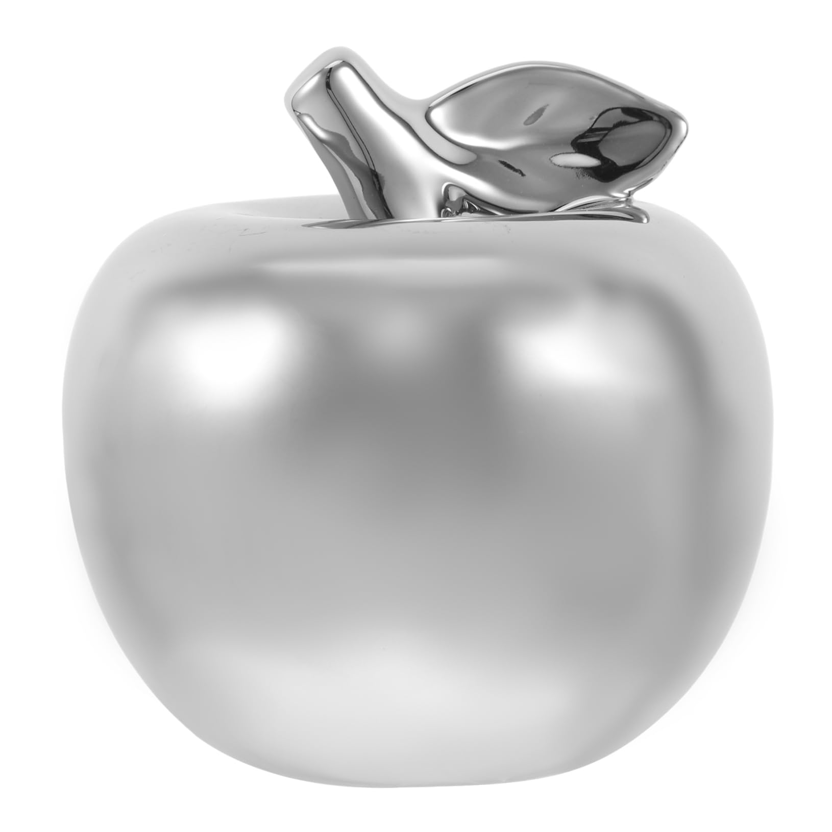 ABOOFAN Glazed Ceramic Apple Figurine Decorative Apple Ornament Porcelain Fruit Figurine, Apple Sculpture for Christmas Decorations Xmas Gift