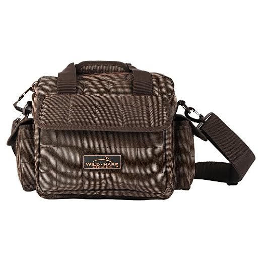 Wild Hare Shooting Gear Premium Sporting Clays Bag, Hedgetweed Brown, Dimensions: 10.5"D x 16"W x 9"H, Model: WH-202P-HB