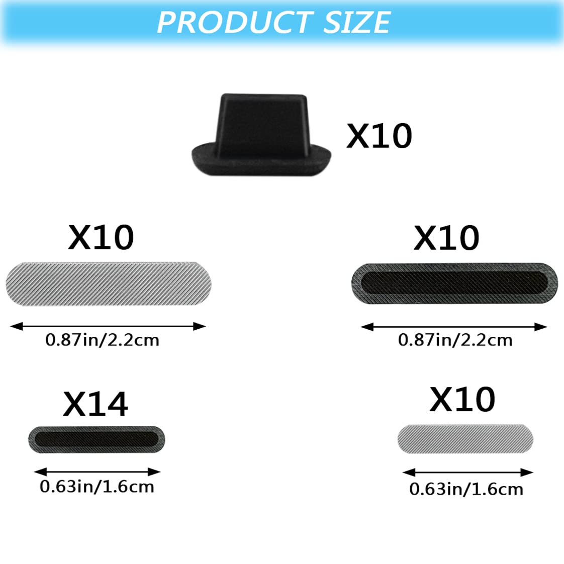 Kit Antipolvere Per IPhone - 44 Adesivi Rete Con Pinzetta Per Altoparlante E Carica - Foto 10