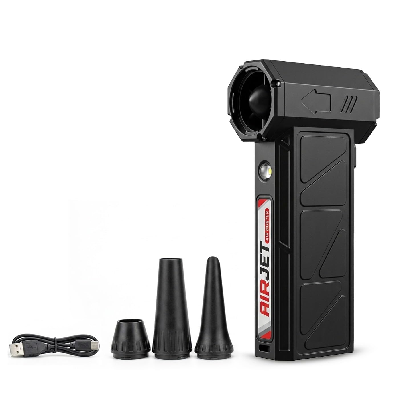 Shakti Technology Airjet Handheld High-Speed Air Duster,300000 RPM Cordless Mini Air Blower &, Portable Rechargeable Blower for Home, Car, PC and Keyboard Cleaning-image-6