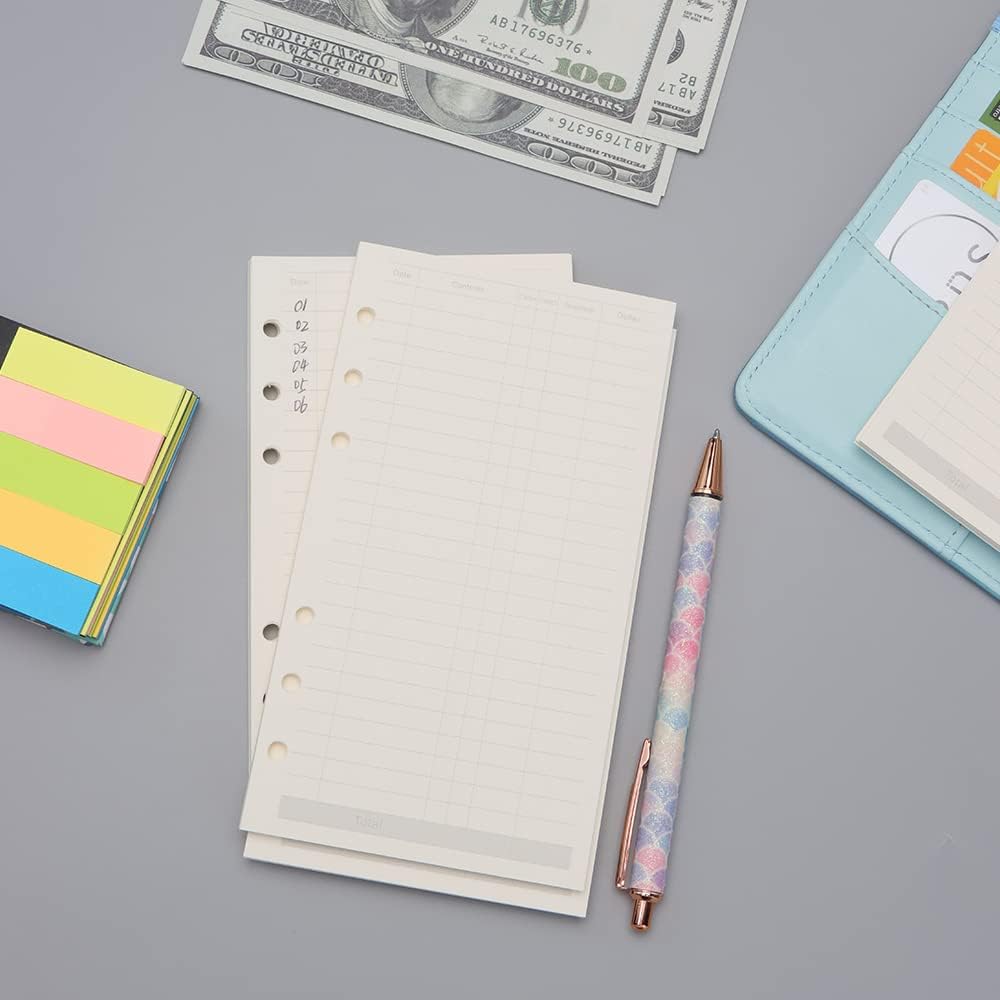 3 Packs A6 Budget Planner Inserts 100gsm Expense Tracker Paper 135 Sheets image 5