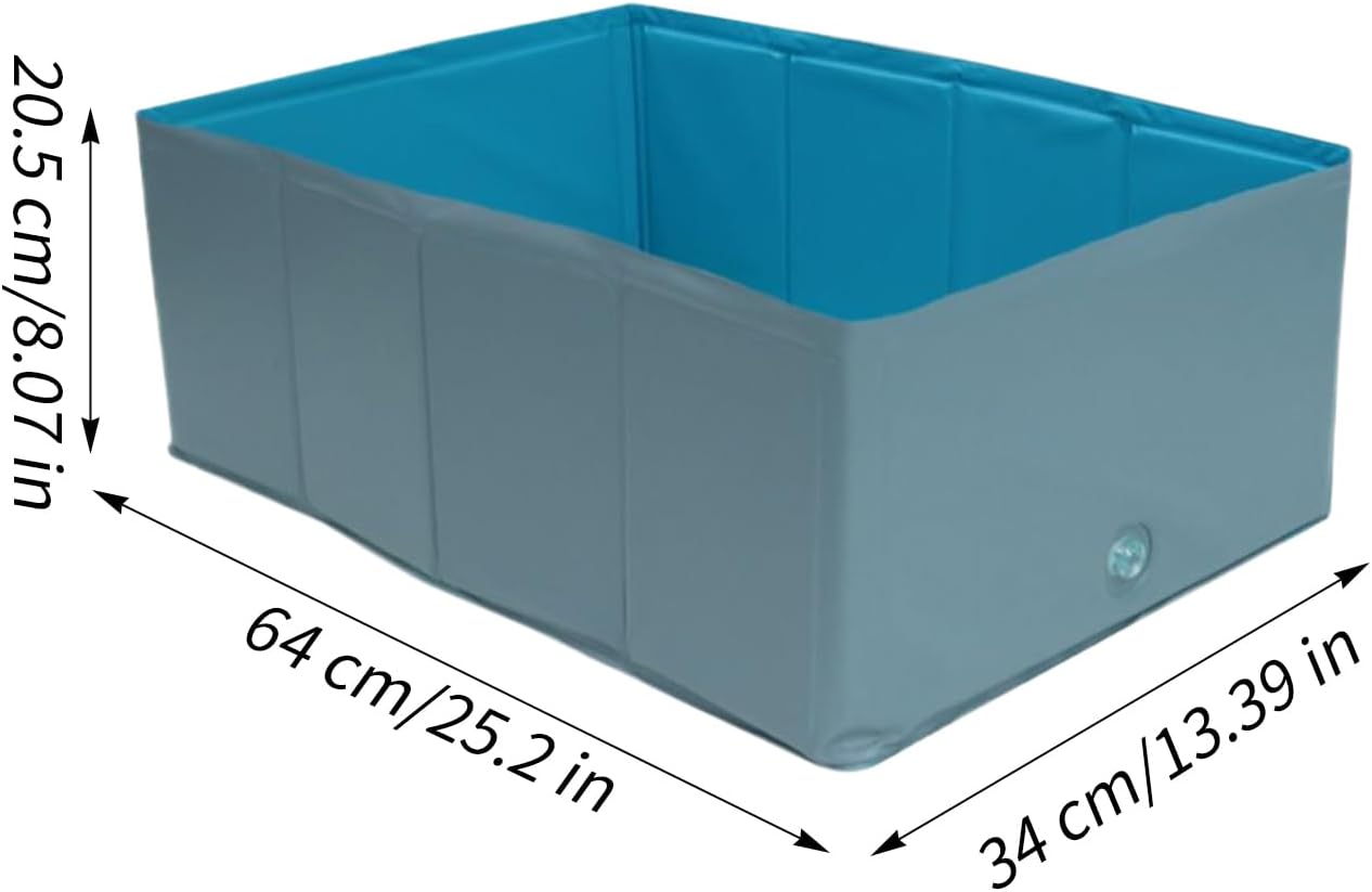 Foldable Dog Swimming Pool | Puppy Water Play Padding Toy, Puppy Paddling PVC Pet Swim Tub for Summer Cooling Outdoor Garden Beach Backyard Kids