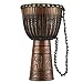 Meinl Percussion Djembe Drum African Hand Drum Instrument for Adults — NOT MADE IN CHINA — Mahogany Wood/Natural Head 13