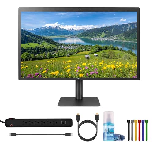 LG Ultrafine 27MD5KLB-B 27" 16:9 5K IPS Monitor Bundle Including: