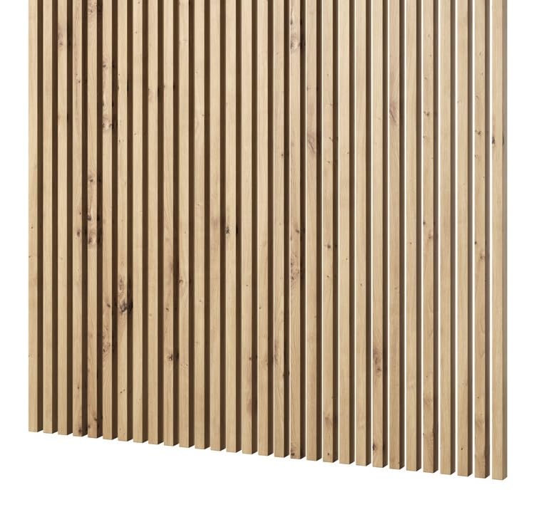 MEBANO. Lote de 12 Paneles de Pared MDF Efecto Madera 240 x 3 cm Roble Artisan Lamas Decorativas Revestimiento de Pared y Techo