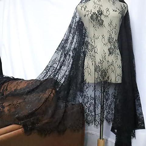 Black lacetable Clothes Table Runner White Fabric lace Ribbon for Wedding Bridal Home decoraction Cover