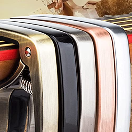 EXENXA Capo Guitare Folk Guitare électrique Basse Ukulélé Universal One Clip Accessoires de Changeur de Voix à Double… - Les Beatles, Paul McCartney, John Lennon, RIngo Starr, George Harrison EXENXA Capo Guitare Folk Guitare électrique Basse Ukulélé Universal One Clip Accessoires de Changeur de Voix à Double… – Image 3