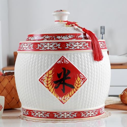 Pojemnik do przechowywania ryżu – duży zamknięty pojemnik do przechowywania żywności do kuchni, idealny do ryżu, mąki, soi i ziaren
