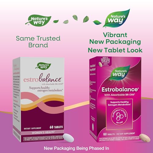 Nature's Way Estrobalance, Absorbable BR-DIM, Vegan, 60 Tablets - image 2