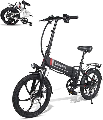 Samebike 2lvxd30 Bicicleta Eléctrica 48v10.4ah Bicicleta Eléctrica Plegable Con 7 Velocidad Niños Y Adultos