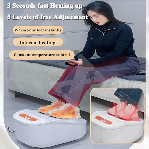 Massaggiatore elettrico riscaldato per piedi per rilassamento e sollievo dal dolore, dispositivo portatile per la terapia della moxibustione per uso domestico