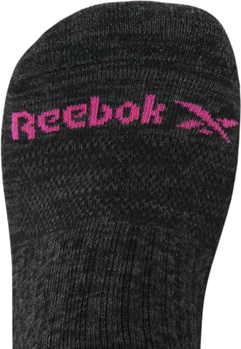 Image of Reebok Womens No Show Socks Moisture Wicking Cushion Low Cut Socks 12 Pack | Stretch Performance Fabric, Cushioned Heel and Toe, Arch Support, Comfort Seam, Shoe Size 4-10