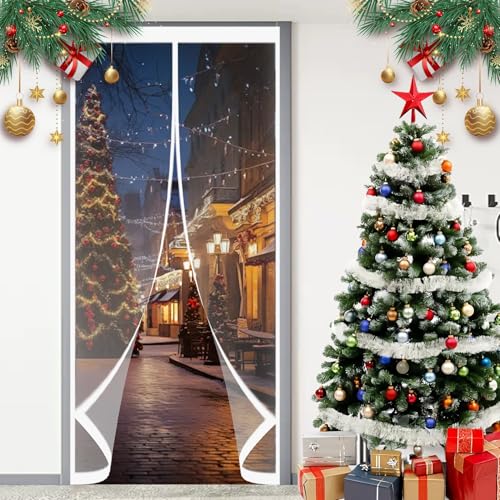 Rideau de porte magnétique 125x265 cm isolant transparent - 2