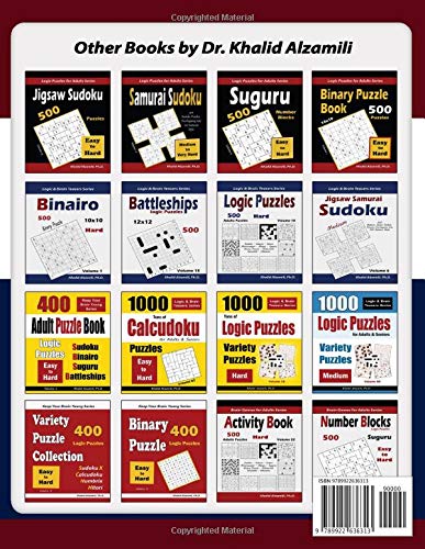 The Giant Book of Binary Puzzle: 1000 Easy to Hard (10x10) Puzzles (Adult Activity Books Series)
