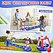 EagleStone Pool Volleyball Net &Basketball Hoop Inflatable Pool Floats Toys Swimming Water Games for Adults and Kids 8-12 Teens Volleyball Court Poolside Floaties