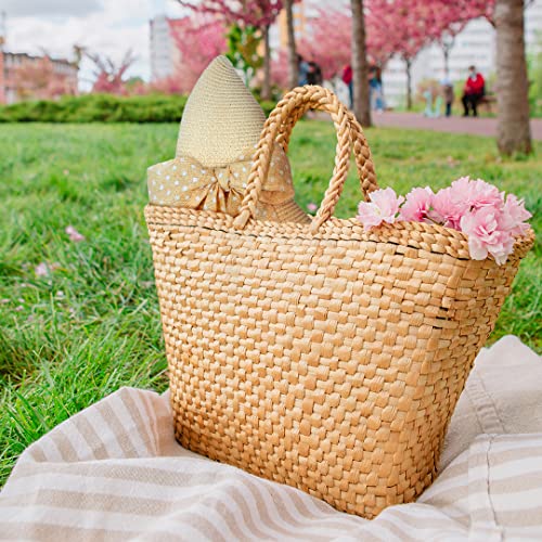 Funcredible Wide Brim Sun Hats For Women - Floppy Straw Hat With Heart Shape Glasses - Foldable Large Summer Hat - Big Roll Up Beach Cap - Upf 50+ (Beige) #TOP4