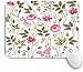 Produktbild DAHALLAR Gaming Mouse Pad Rutschfeste Gummibasis,Blumenblumen mit Rosen und Schmetterling,für Computer Laptop Office Desk,240 x 200mm