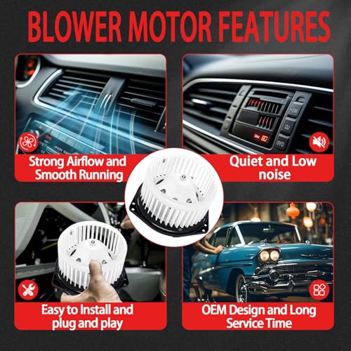 Image of 700193 HVAC Heater Blower Motor Fan Front Replacement Compatible with Infiniti EX35 2008-2012 /FX35 2003-2012, for Nissan 350Z 2003-2009, for Altima 2007-2023, Replaces# PM9316, 27225AM611