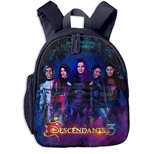 Dfdsf Descendientes 3 Mochila Escolar con Estampado Lindo para niño y niña
