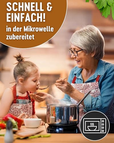DREISTERN Cevapcici 280g I Mit Paprika & Reis I Herzhaftes Fertiggericht in Mikrowellenschale I Lange Haltbarkeit dank natürlicher Konservierung I Hausmacher Qualität – Bild 5