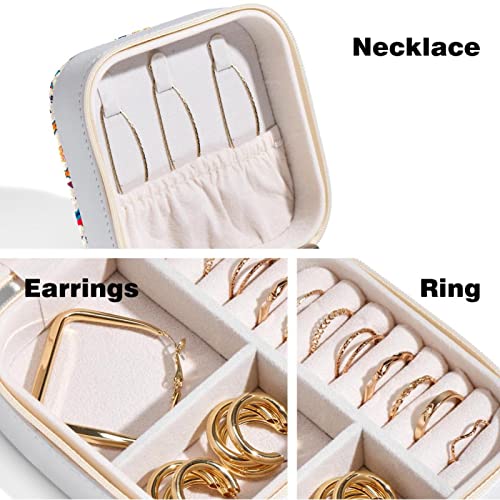 Organiseur de bijoux pour boucles d'oreille et bagues petit format anti rayures