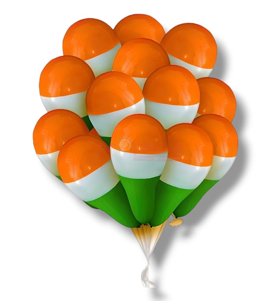 50 Pcs Tricolour Balloons - Republic Day & Independence Day Celebration Item-image-7