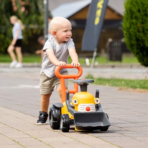 FALK - Marcel Rutschauto für Baustelle, Schaufel vorne, ab 12 Monaten, 90% recycelter Kunststoff, Laufhilfe, 910D – Bild 8