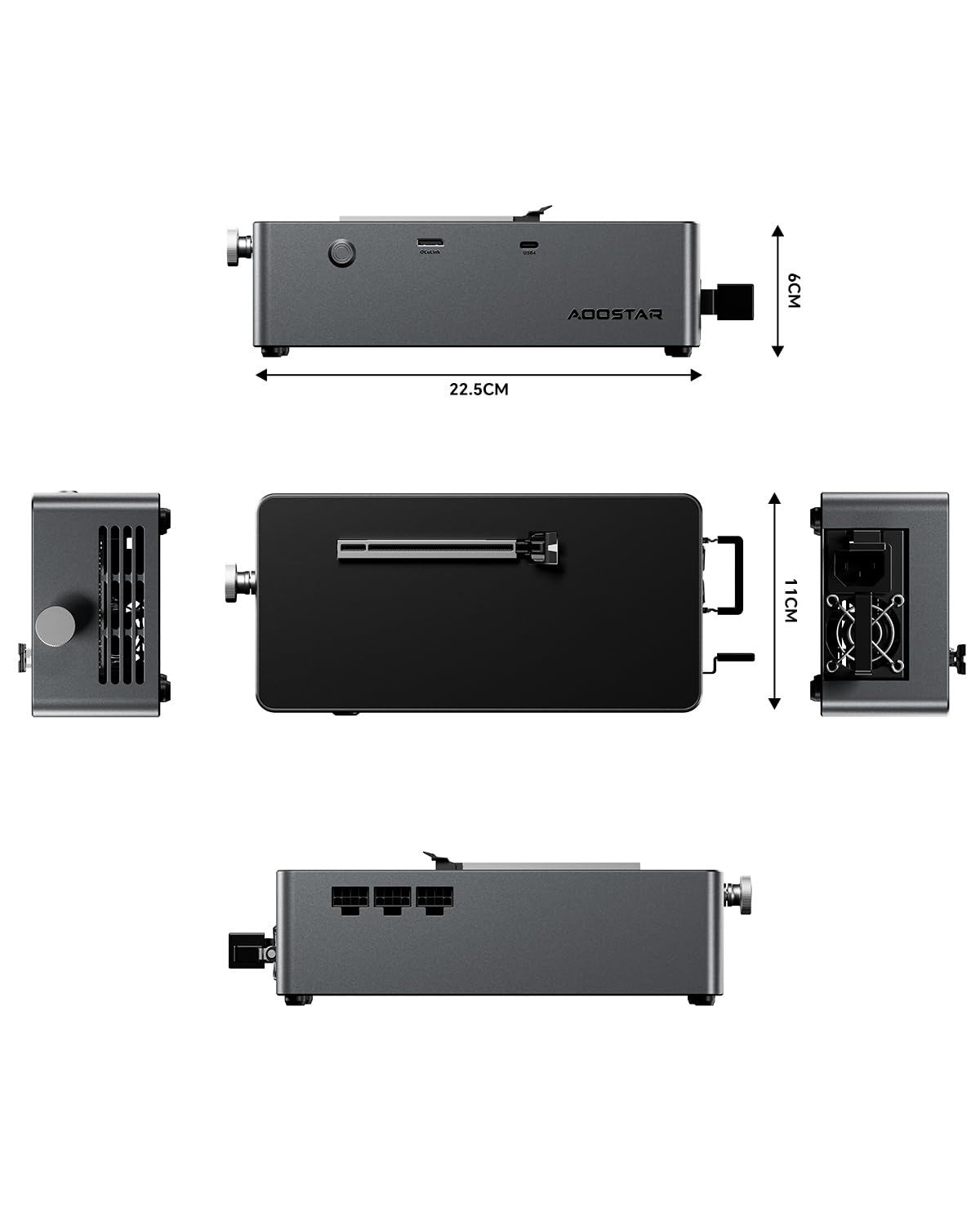 AOGSTAR AG02 OCuLink & USB4 eGPUドックドッキング Amazon.com: AOOSTAR AG02 EGPU Dock with 800W PSU, OCuLink+