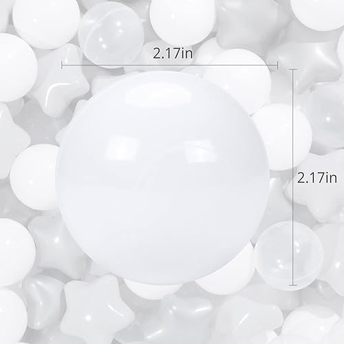 Miniatura 7 de Pelotas de Star Balls para niños pequeños de 1 a 3 pelotas, tienda de campaña de juego, tobogán y túneles, decoración de fiesta de cumpleaños,