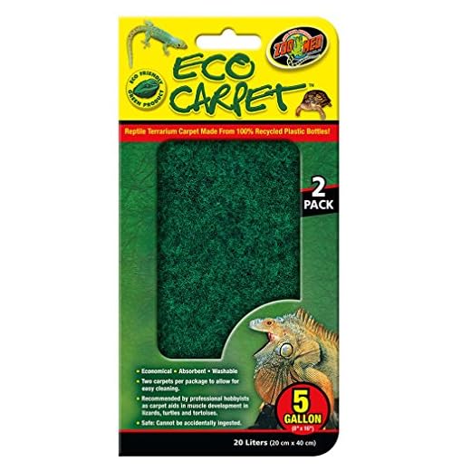 Zoo Med Reptile Cage Carpet for 5 Gallon Tanks, 16 x 8-Inches