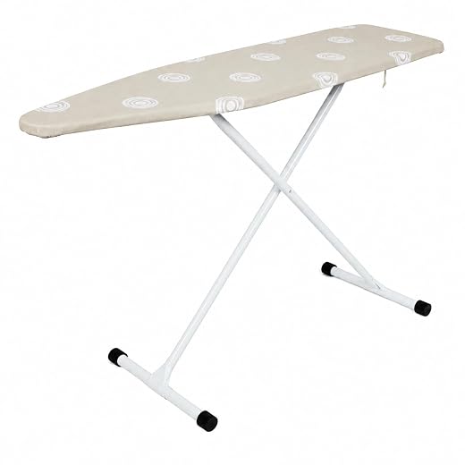 Folding T-Leg Ironing Board, 53 x 14 Inch, Adjustable Height, for Home Use