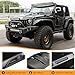 MAIKER Compatible with The Avenger Style Replacement Hood 2007-2017 Jeep Wrangler JK JKU Unlimited Rubicon, Black