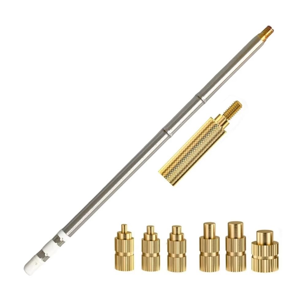 Ijsdnvjndx As Shown Insertion Kit For T12 Soldering Iron Tips Heat Insert Nut Soldering Tip For Hot Melt Embedded Nuts M2-M6 Indenters Adaptors