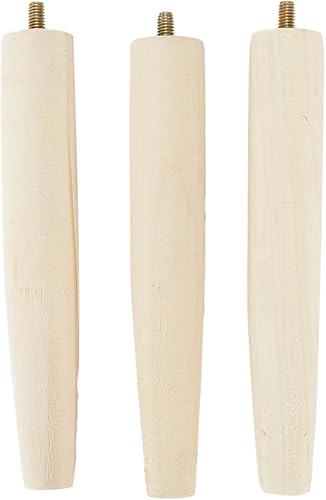 Miniatura 7 de THY COLLECTIBLES Juego de 2 cestas tejidas con forro de plástico y tres patas de madera, 2 cestas de almacenamiento multiusos para plantas, flores,