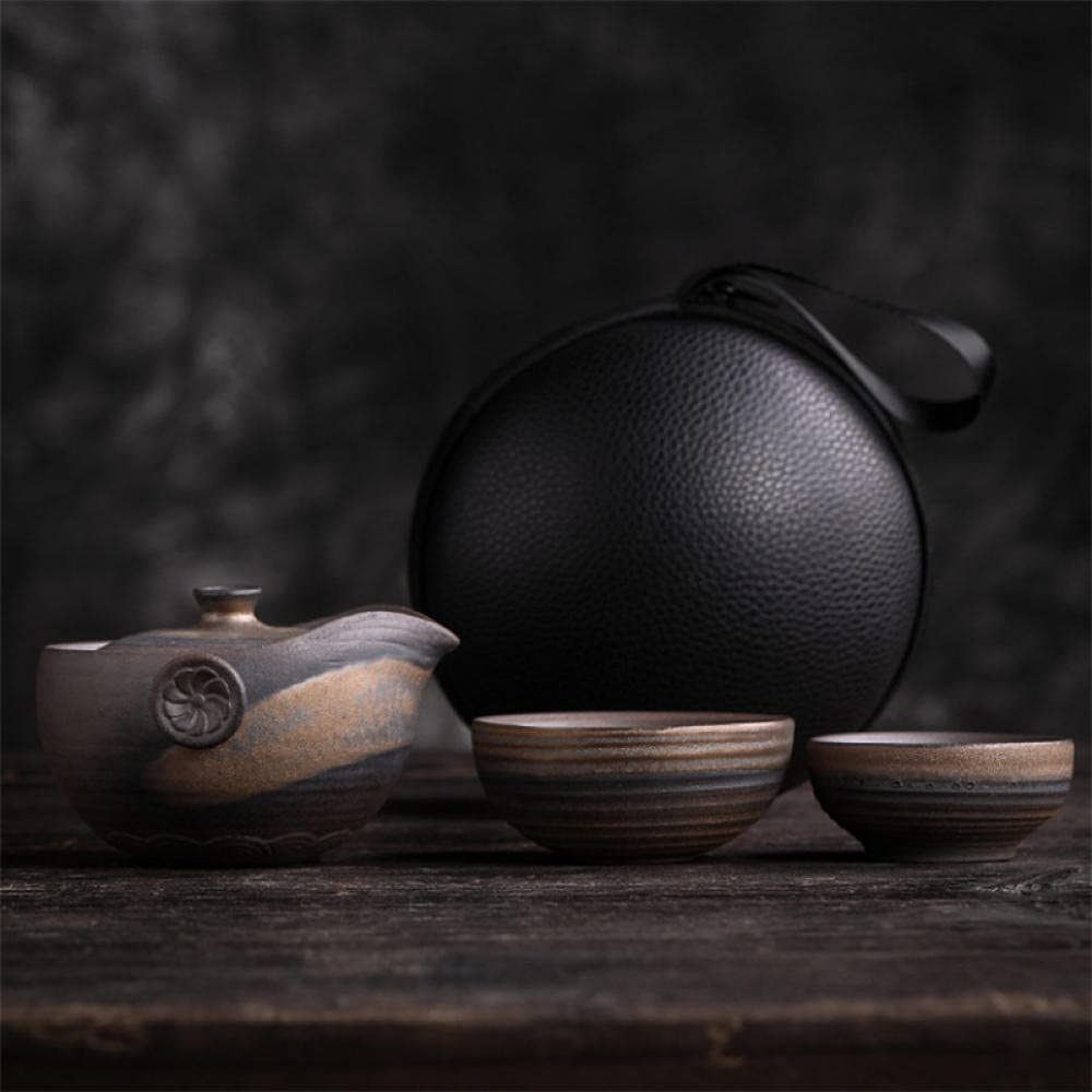 Tetera Juego De Té Teapot Tetera De Té Tea Kettle Conjunto De Té De Cerámica Hecha A Mano Incluyendo 1 Olla + 2 Tazas Creativa Retro Tetera De La Tetera De La Tetera De La Tetera De La Oficina De La O