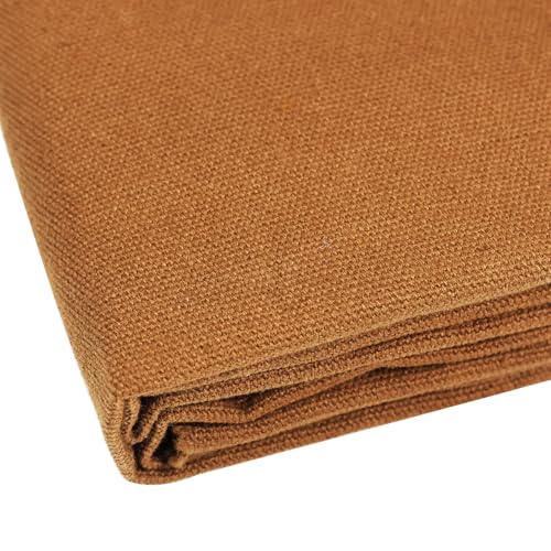 M Mute Touch THICKEN-CANVAS-1M-BROWN Cotton Canvas Fabric 60X40 Inches cover