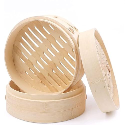 LA CASA DI EVA Vaporera BAMBÚ Cocina Saludable Asiática 2 plantas (30 cm)