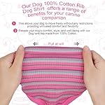 Elevate Your Pet's Comfort and Fashion: Premium 100% Cotton Rib Dog Shirt Vest for Small Breeds Like Chihuahuas, Yorkies, and Puppies .Year-Round Style with Tank-Style Puppy Attire Pink X-Small - Image 5