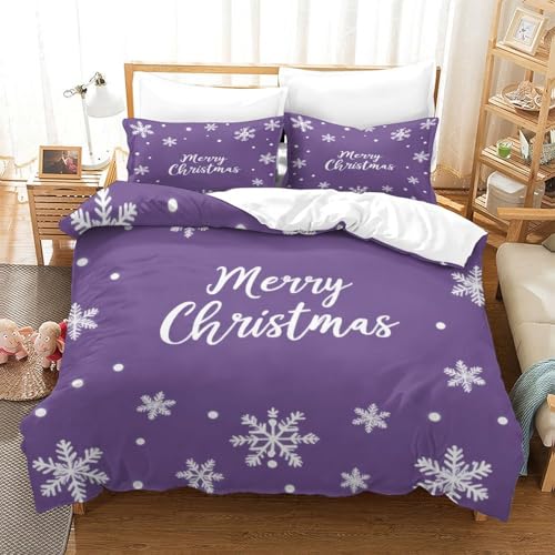 Parure de lit 3D microfibre ultra douce et résistante pour lit simple - 3