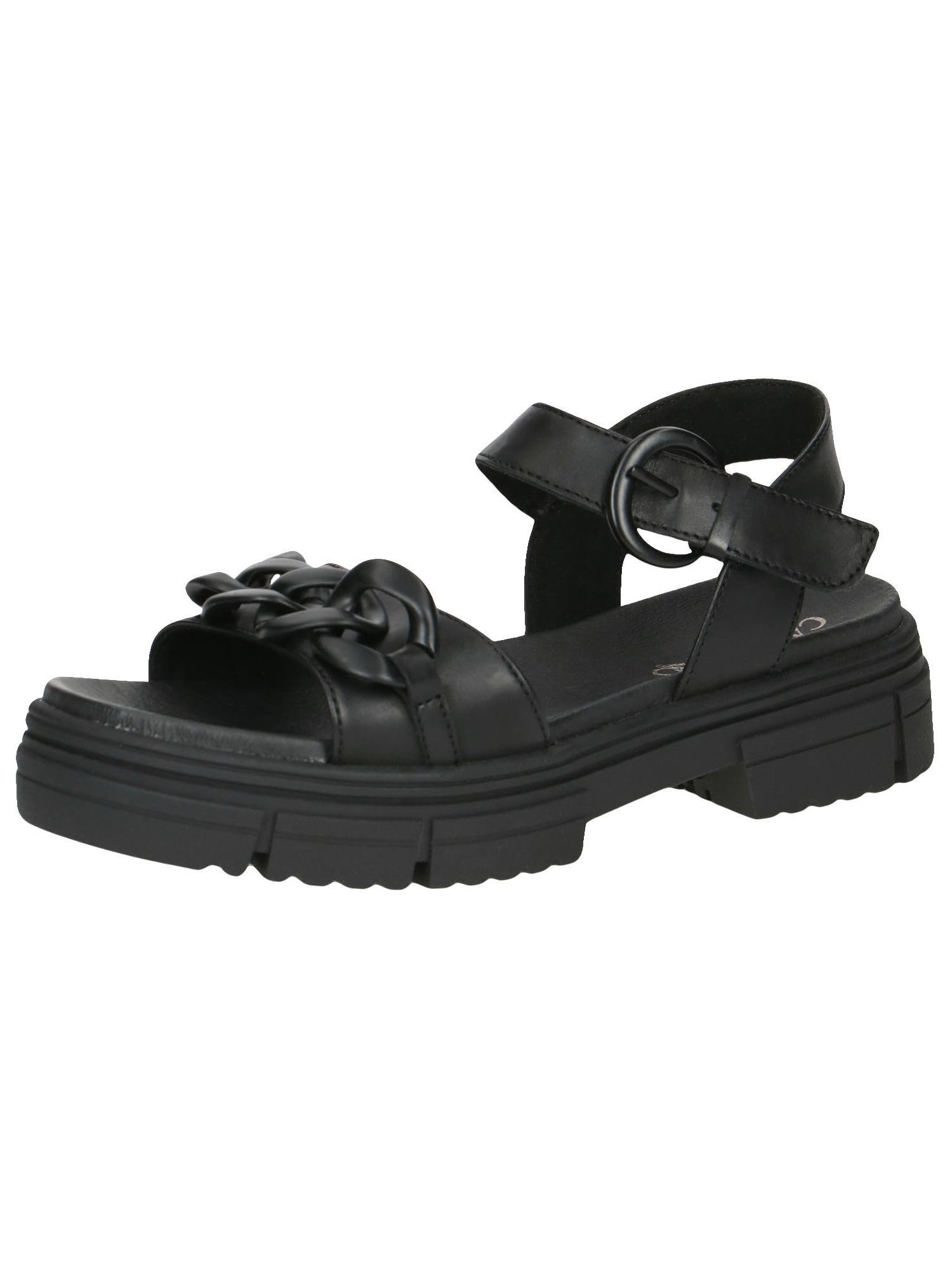 CAPRICE Women's Sandals 9-28708-20, Black (Black Nappa), 7 UK