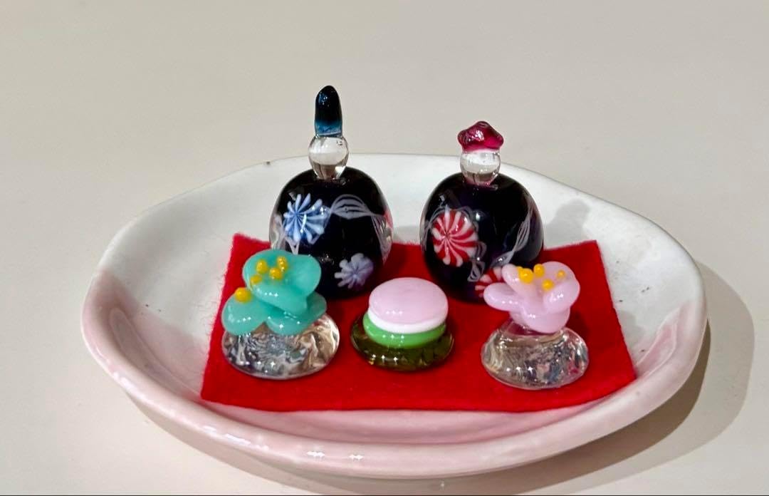 Amazon | ガラスのお雛様 glass calico グラスキャリコ 華雛